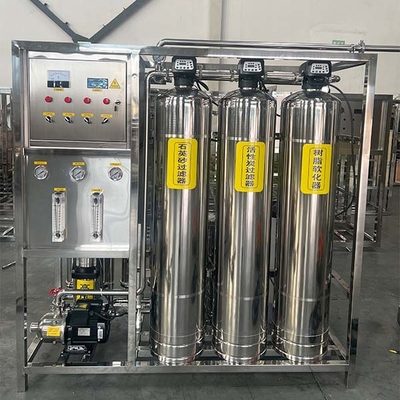 0.25T Trois réservoirs d'équipement d'osmose inverse efficace en acier inoxydable à un seul stade