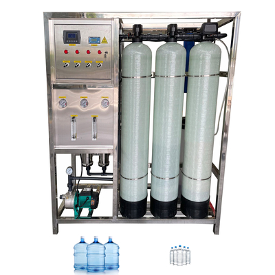 500LPH purification par osmose inverse filtre à eau potable usine de cosmétiques système Ro deux étapes machine de traitement de l'eau