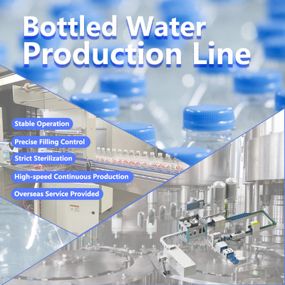 Ensemble complet complet automatique PET plastique petite bouteille de production d'eau minérale potable / machine de remplissage d'eau en bouteille