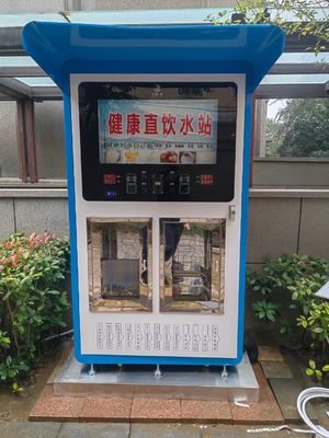 Grand distributeur d'eau extérieur entièrement automatique Équipement de purification de l'eau par osmose inverse