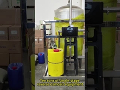 Équipement d'osmose inverse de dix tonnes à un seul étage en acier inoxydable, adapté aux usages industriels et comme